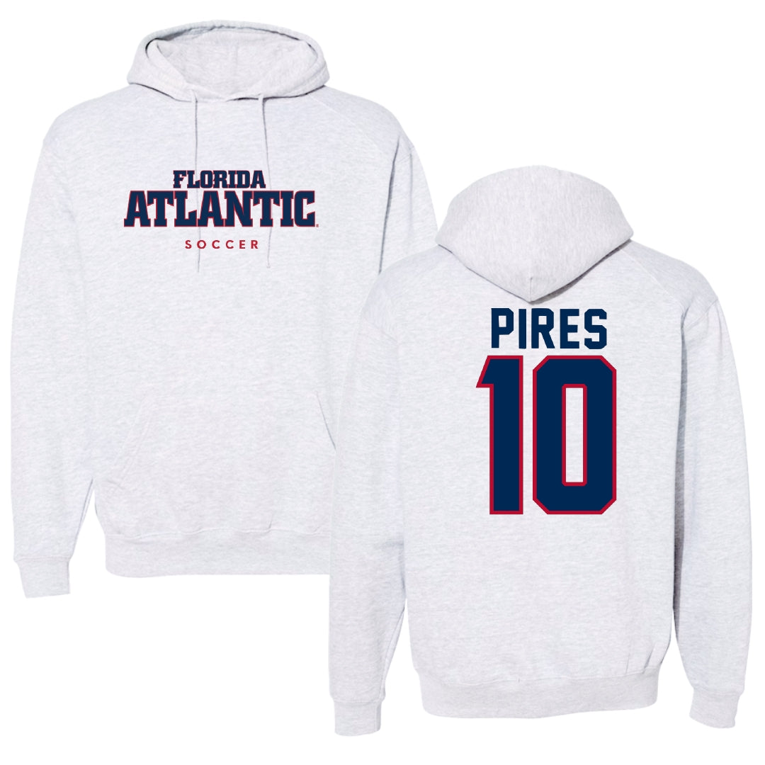 Florida Atlantic University Soccer Gray Hoodie - #10 Thiago Pires