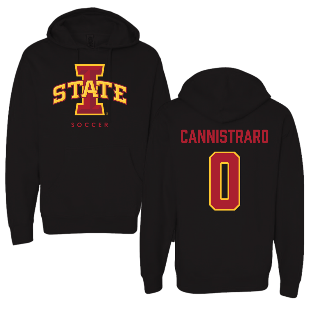 Iowa State University Soccer Black Hoodie - #0 Kasey Cannistraro
