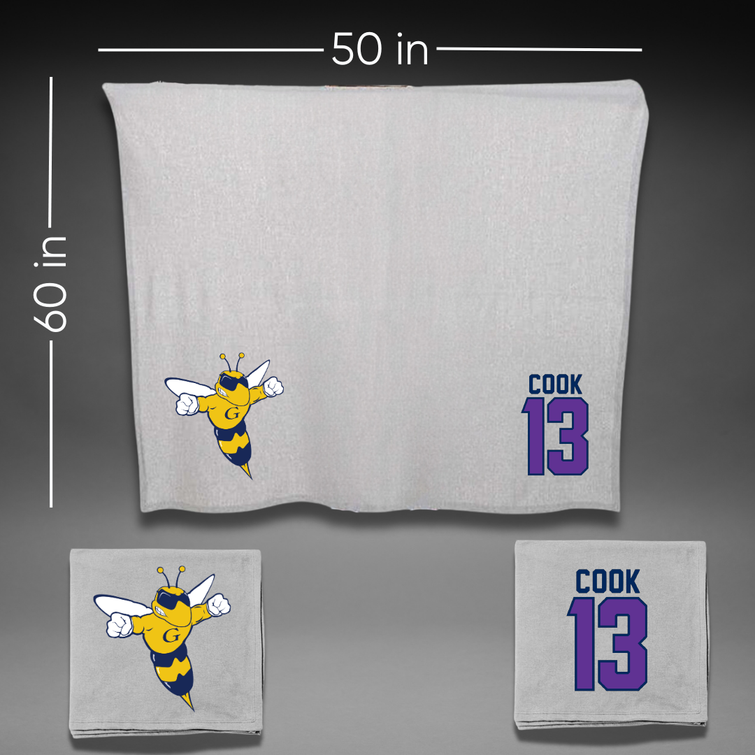 Graceland University Softball Gray Blanket - #13 Kaitlyn Cook