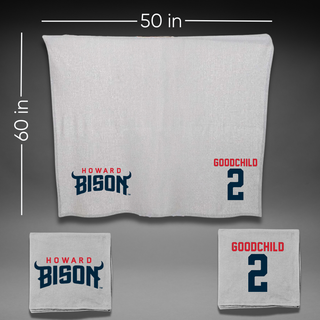 Howard University Soccer Gray Blanket - #2 Koa Goodchild