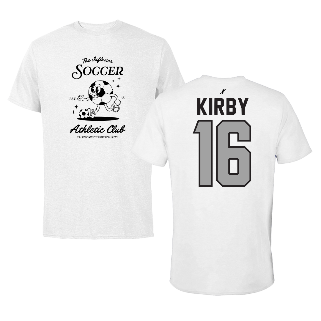 Soccer White Influxer Athletic Club Tee - #16 Grace Kirby