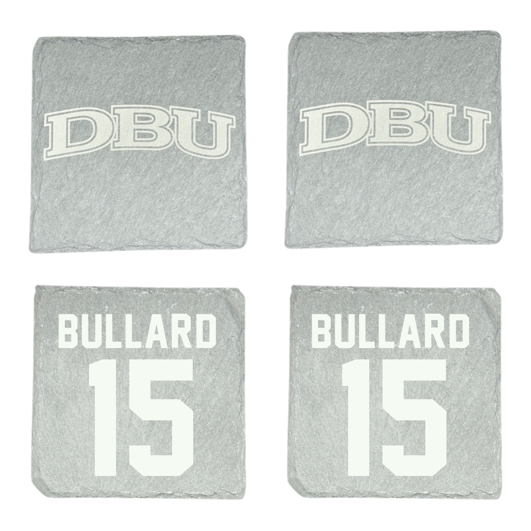 Dallas Baptist University Basketball Stone Coaster (4 Pack)  - #15 Isaac Bullard