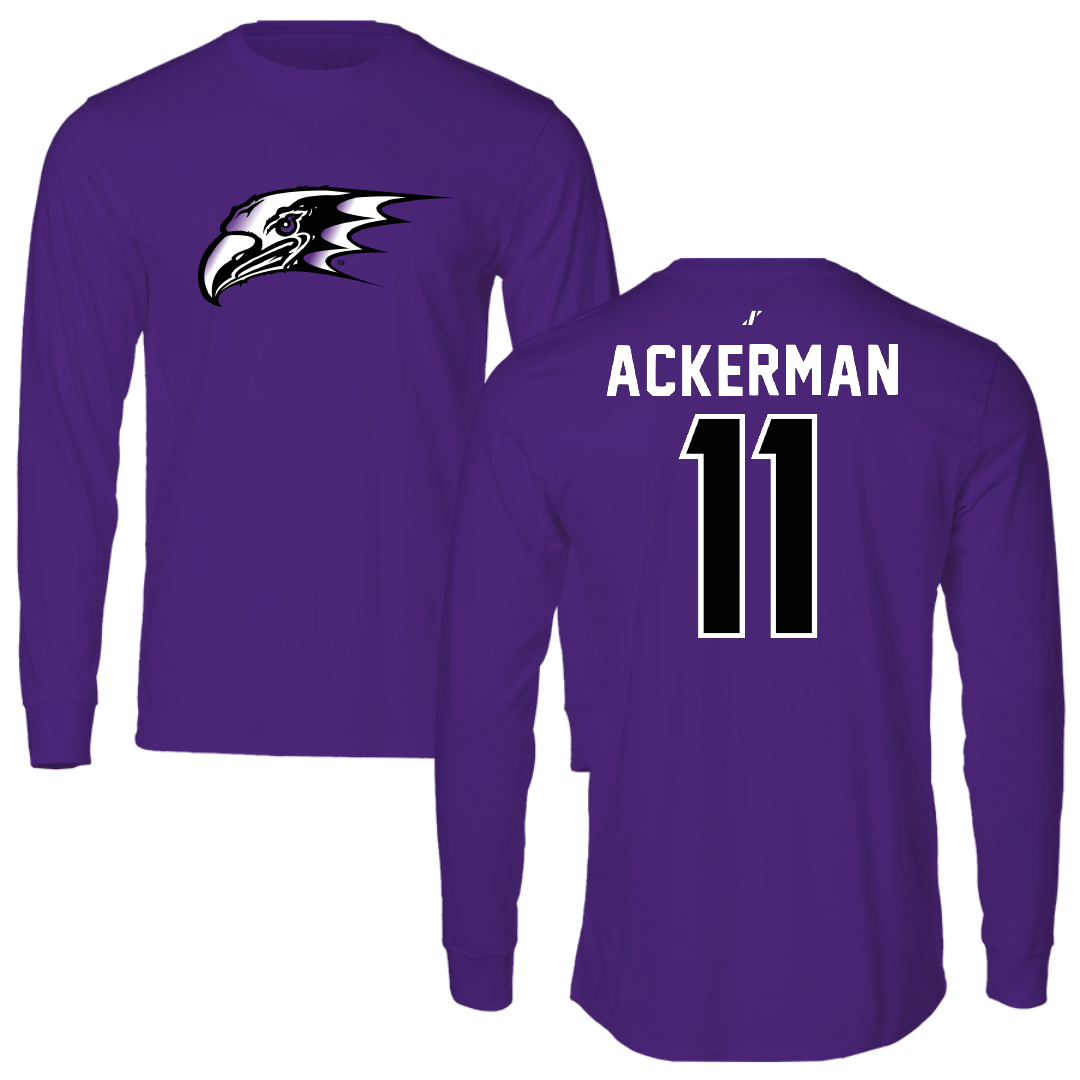 Niagara University Bowling Purple Long Sleeve - #11 Kate Ackerman