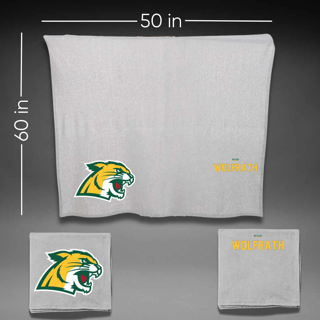 Northern Michigan University TF and XC Gray Blanket - Ellyse Wolfrath