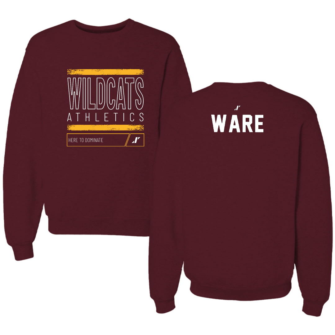 Bethune-Cookman University TF and XC Maroon Dominate Crewneck - Raziyah Ware