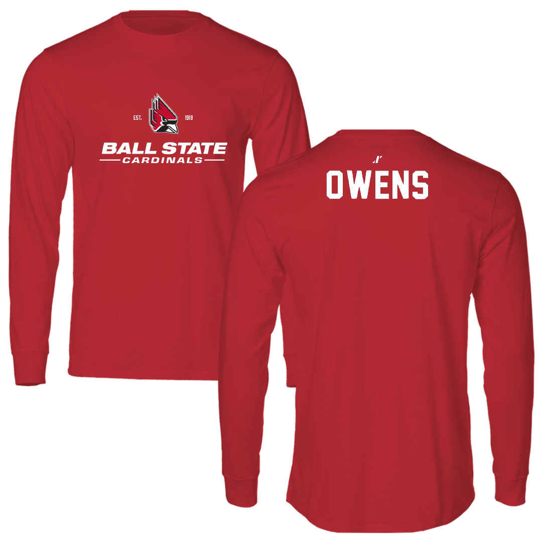 Ball State University Swimming & Diving Red General Long Sleeve - Olivia Owens