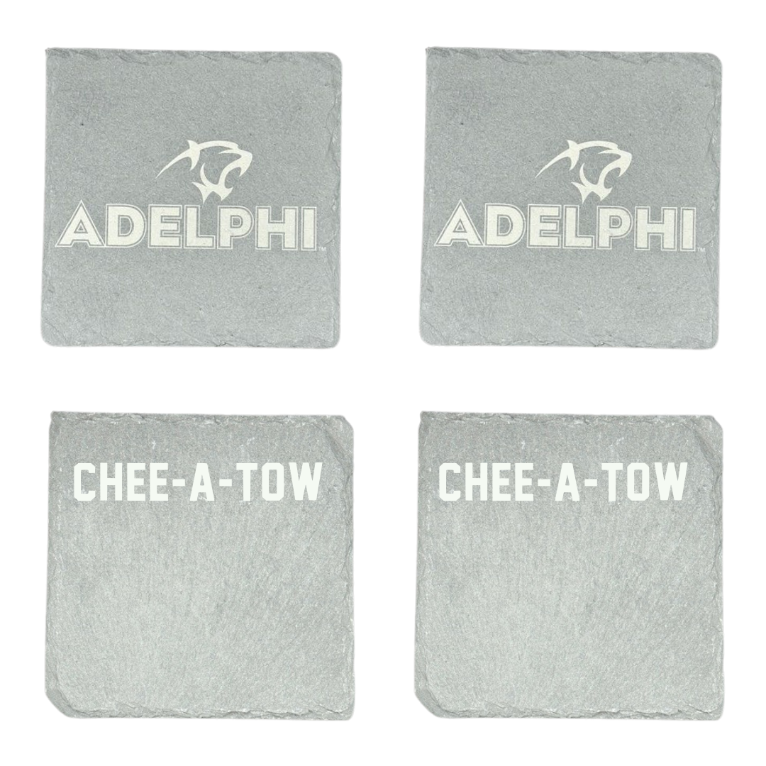 Adelphi University Swimming & Diving Stone Coaster (4 Pack)  - Jake Chee-A-Tow