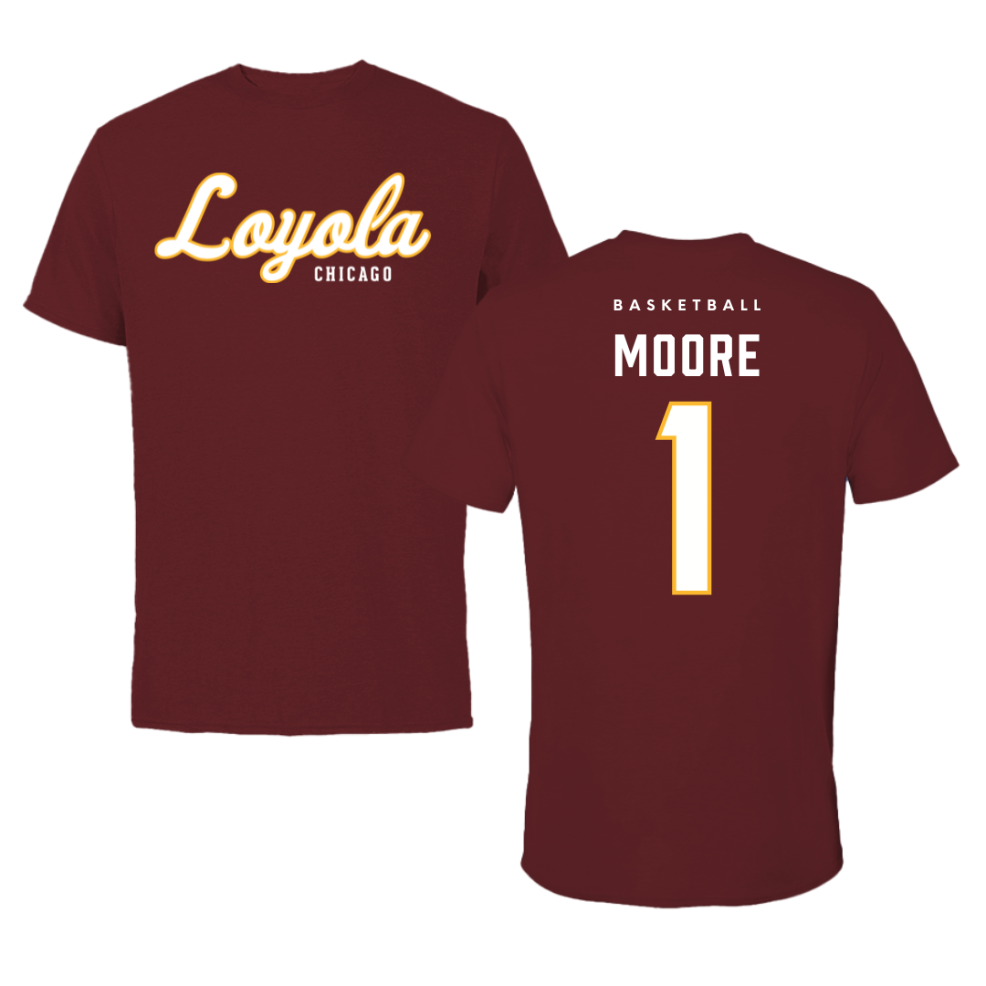 Loyola University-Chicago Basketball Maroon Loyola Tee - #1 Aaliyah Moore