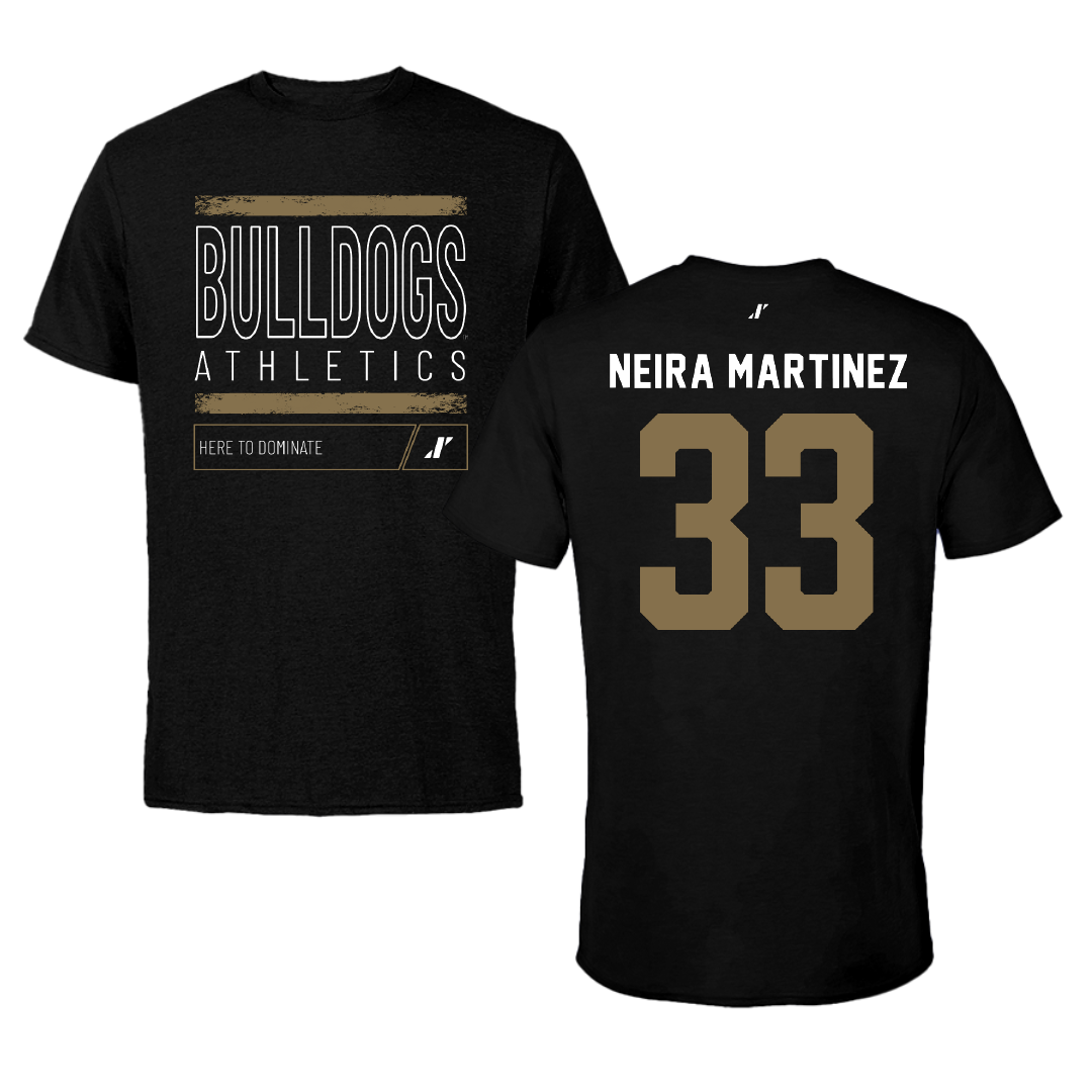 Bryant University Basketball Black Dominate Tee - #33 Marta Neira Martinez