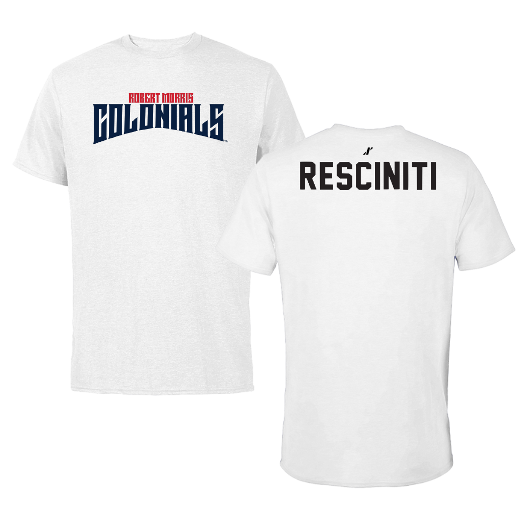 Robert Morris University TF and XC White Classic Performance Tee - Madelyn Resciniti