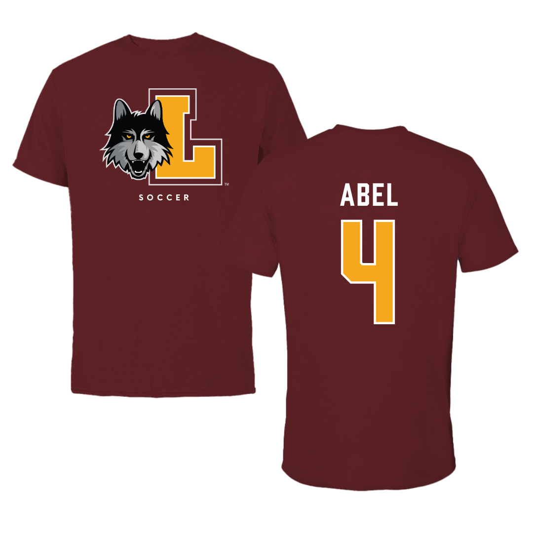 Loyola University-Chicago Soccer Maroon Mascot Performance Tee - #4 Alaina Abel