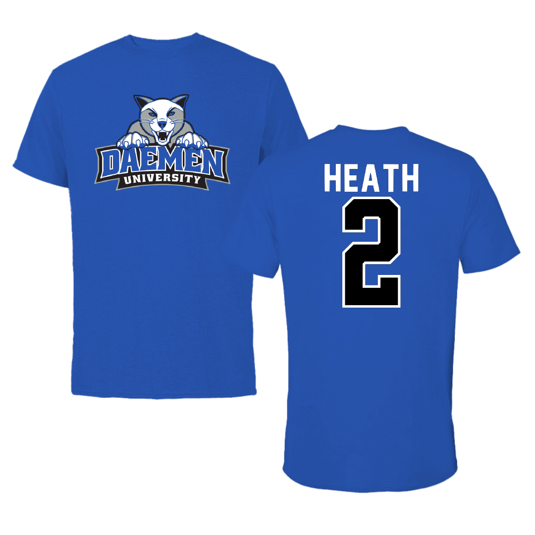 Daemen University Basketball Blue Performance Tee - #2 Ryan Heath