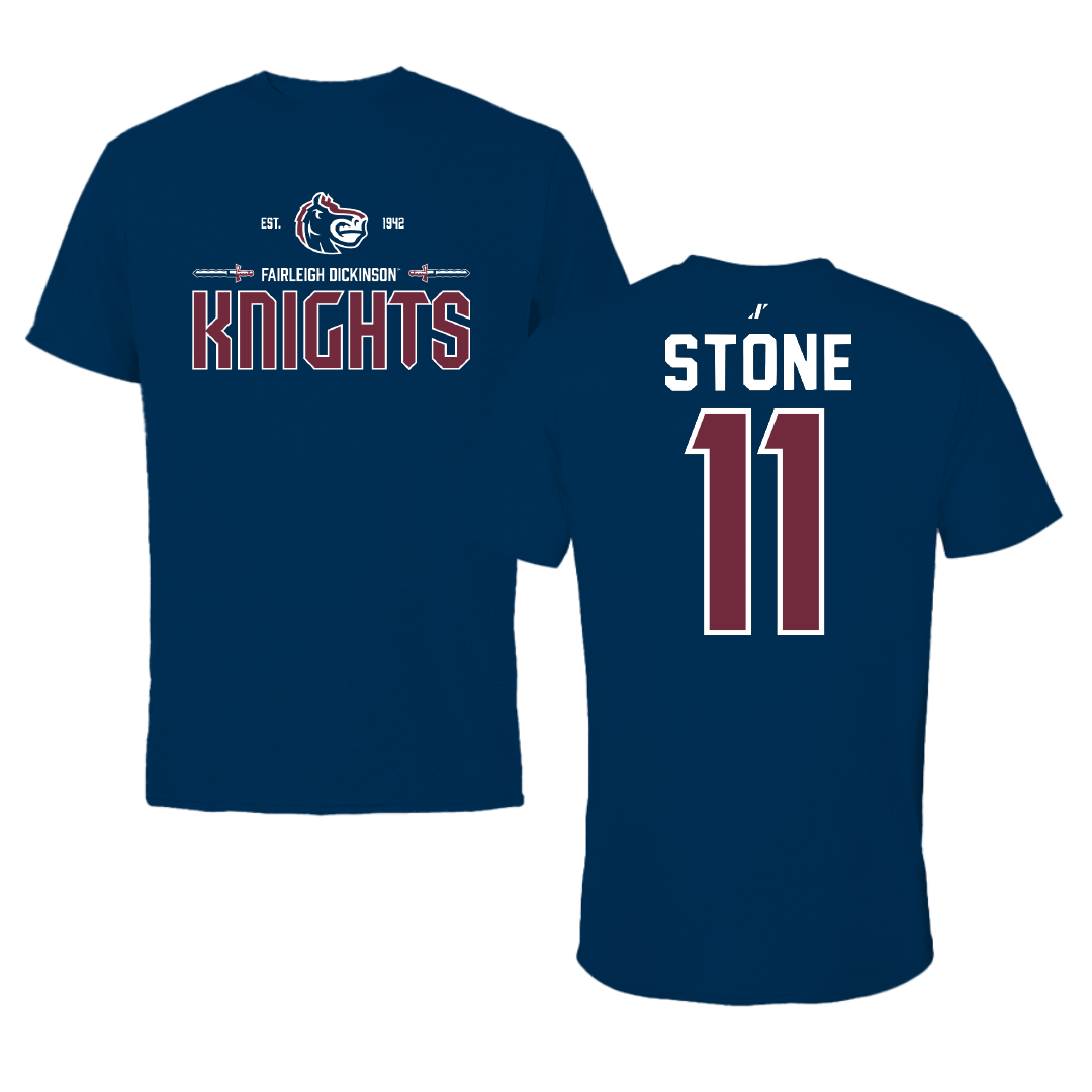 Fairleigh Dickinson University-Metropolitan Campus Softball Navy General Performance Tee - #11 Ayden Stone