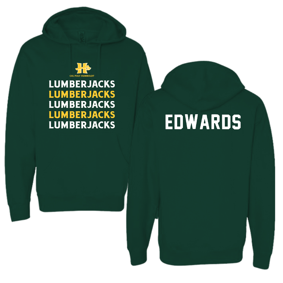 Cal Poly Humboldt Wrestling Forest Green General Hoodie - Andrew Edwards