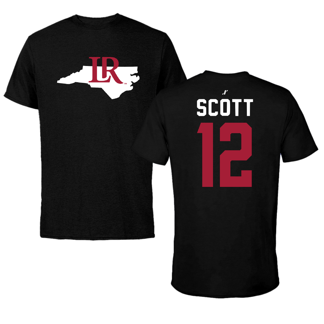 Lenoir-Rhyne University Volleyball Black State Tee - #12 Ella Scott
