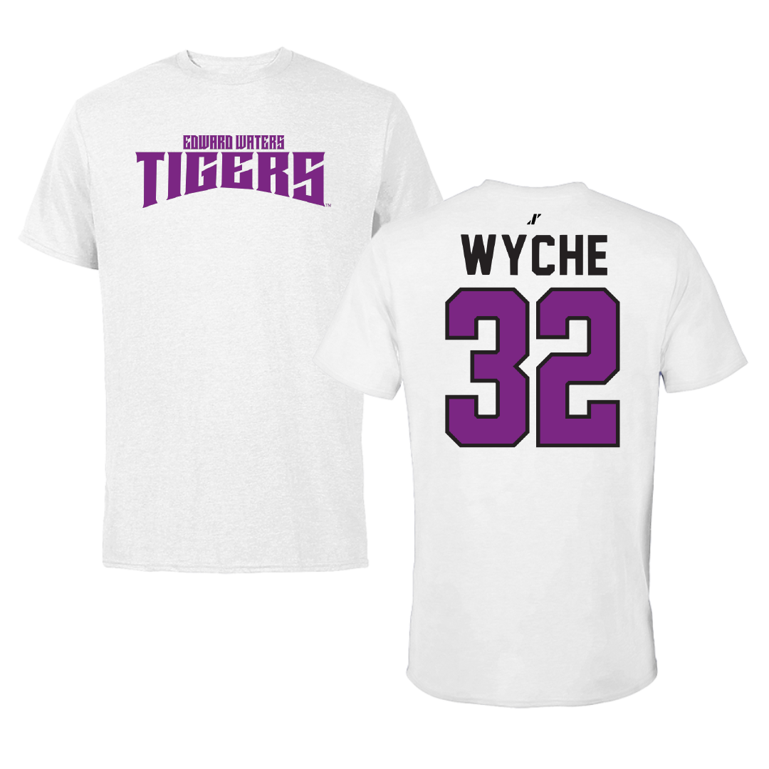 Edward Waters University Basketball White Classic Tee - #32 Iaryonna Wyche