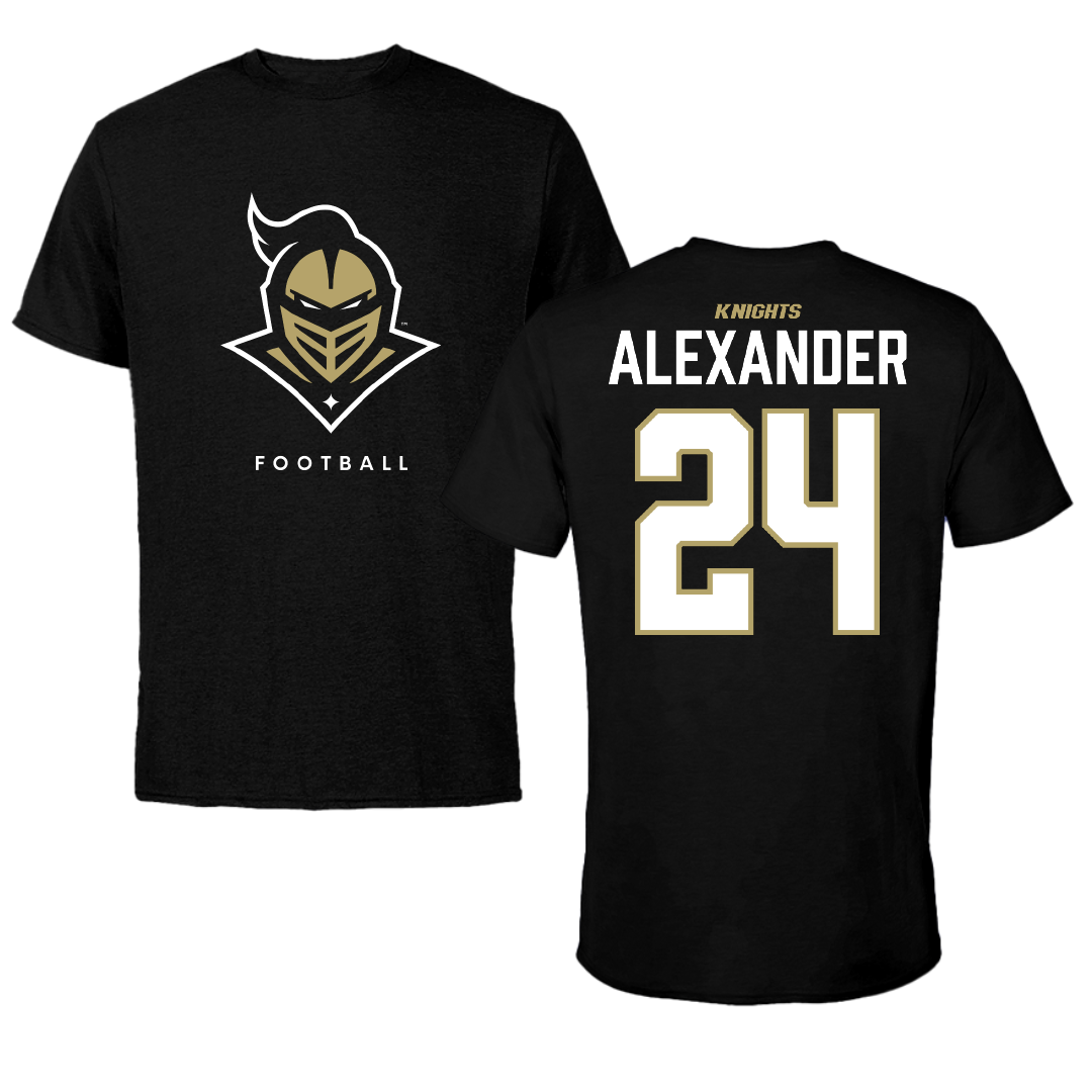 University of Central Florida Football Black Mascot Performance Tee - #24 Xe'ree Alexander