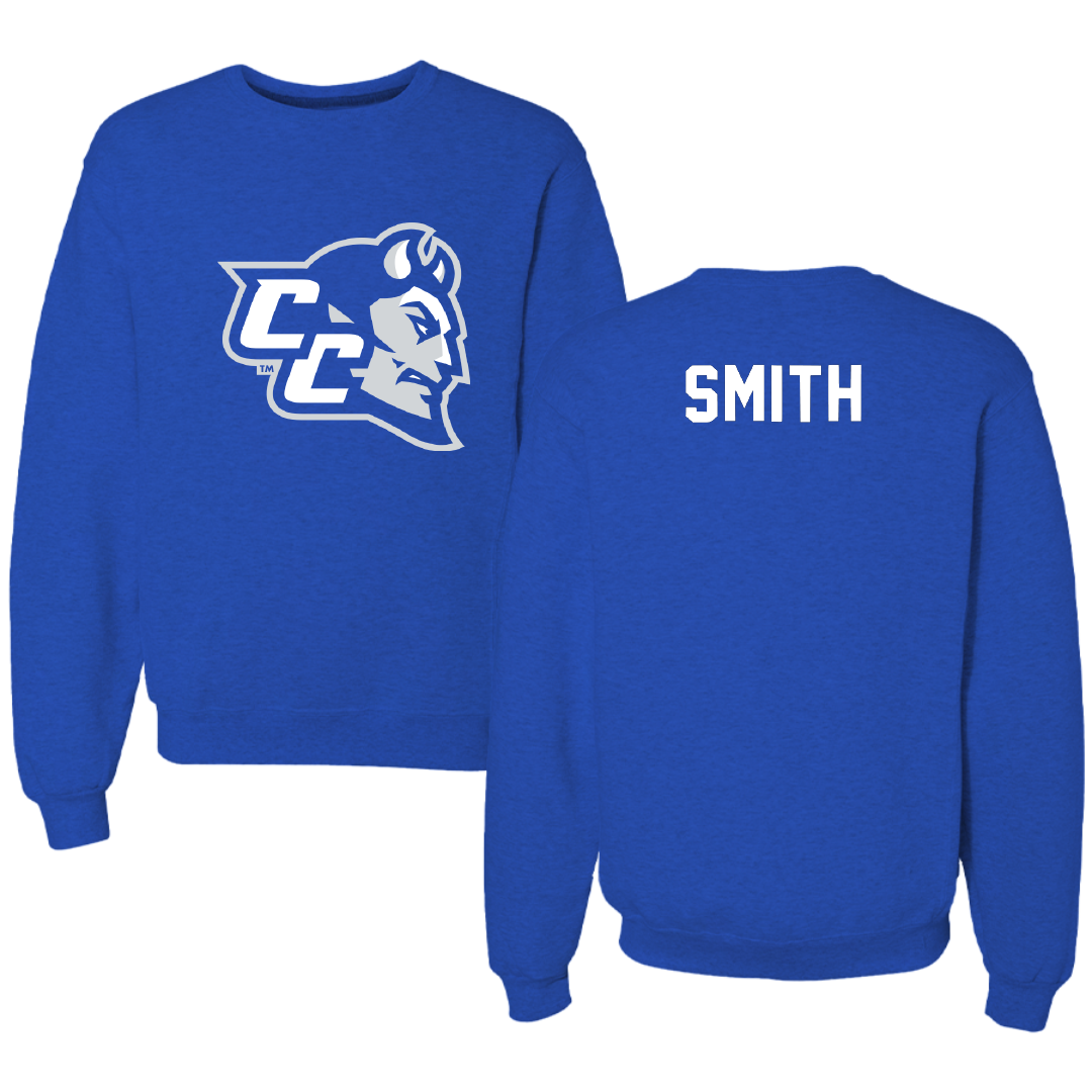 Central Connecticut State University TF and XC Blue Crewneck - Stephen Smith