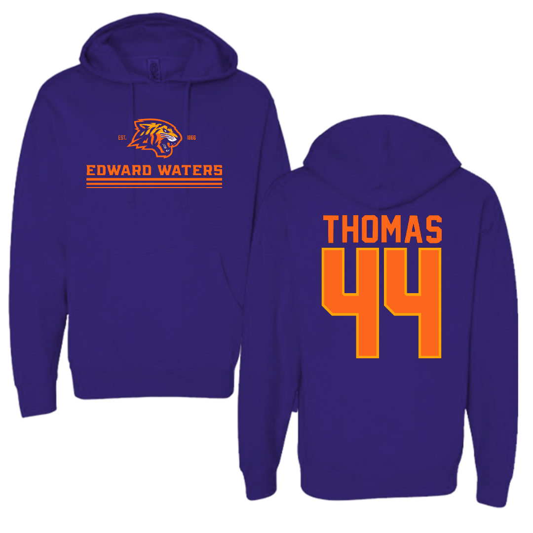 Edward Waters University Baseball Purple General Hoodie - #44 Michael Thomas