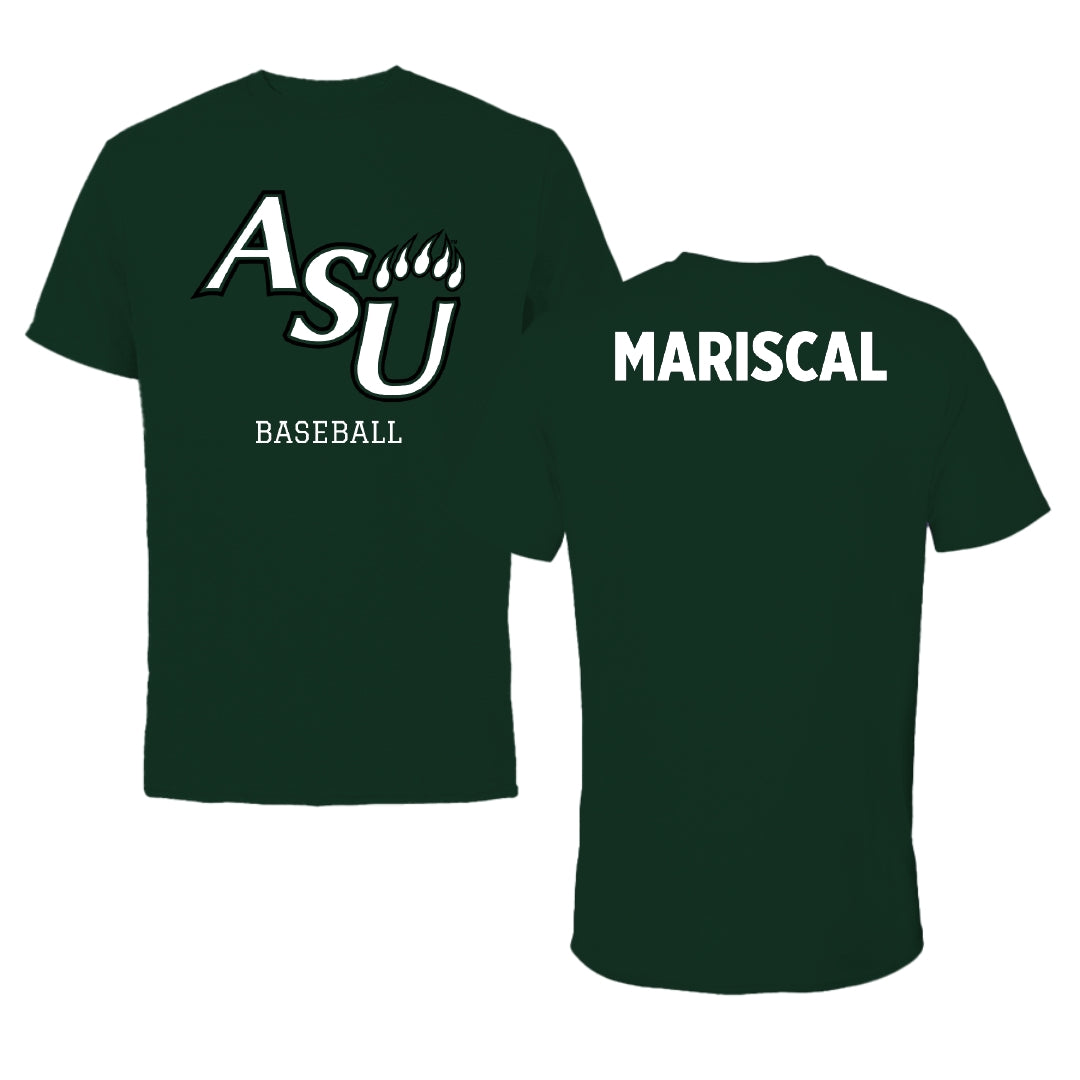 Adams State University Baseball Forest Green Tee - Luke Mariscal