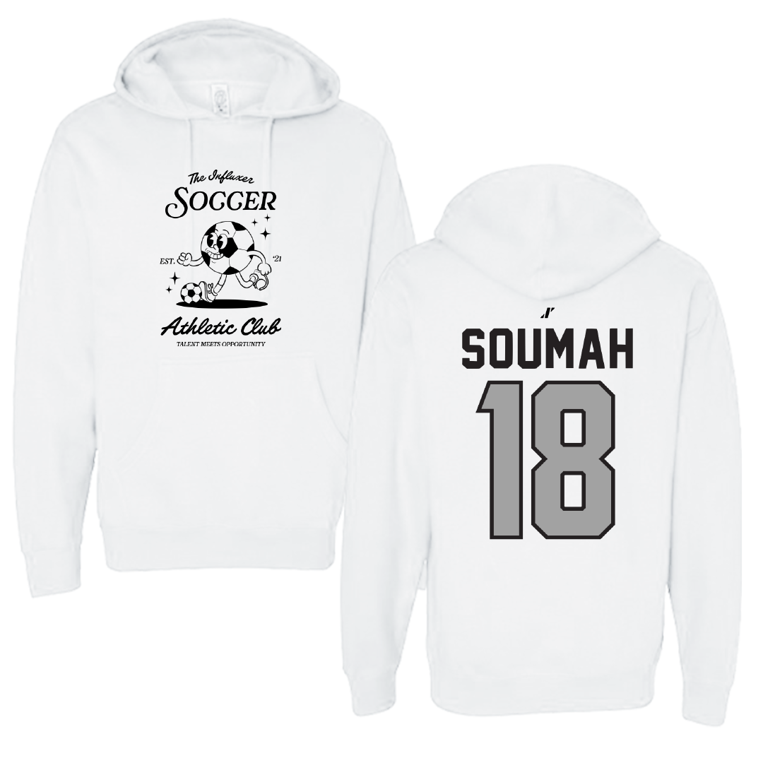 Soccer White Influxer Athletic Club Hoodie - #18 Mohamed Soumah