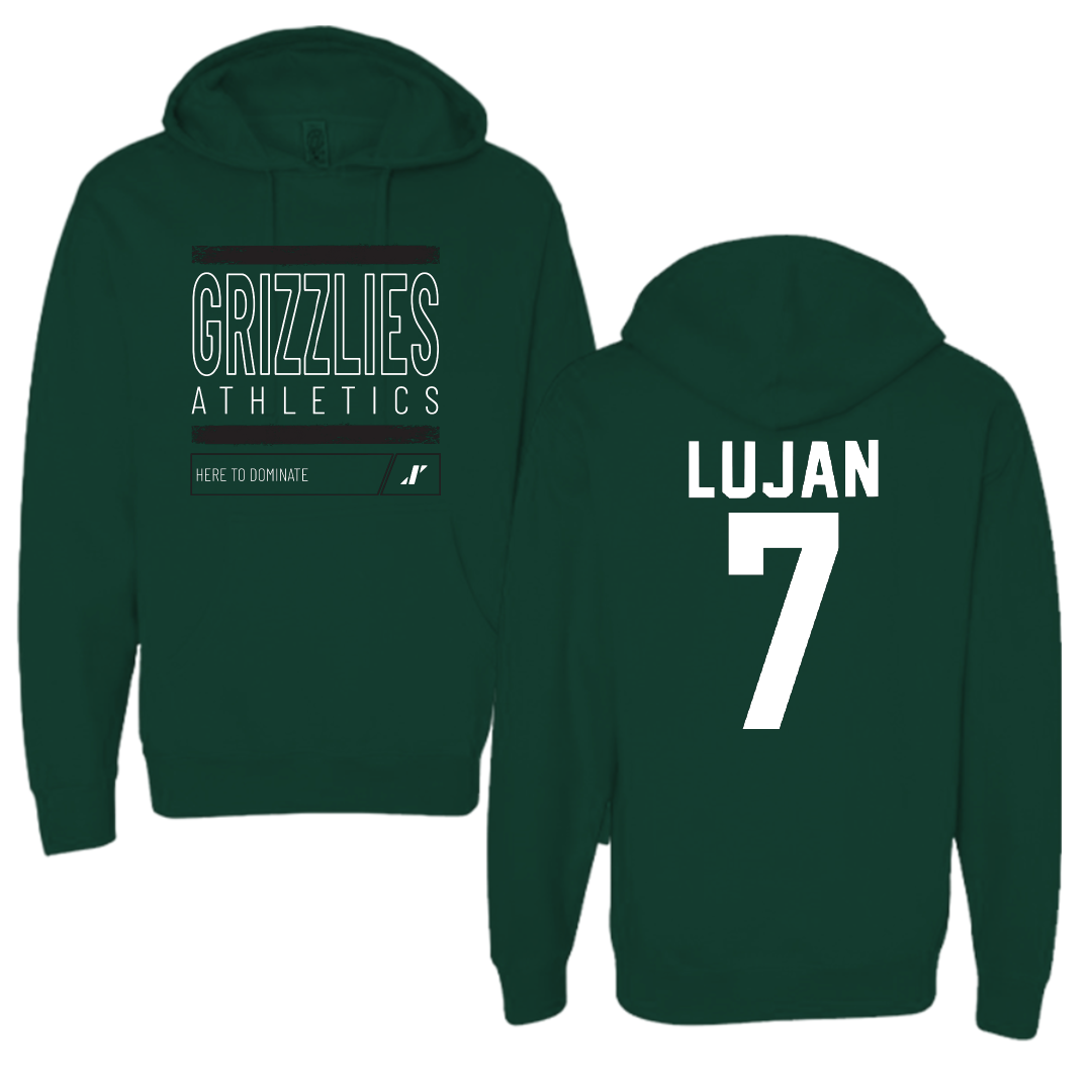 Adams State University Football Forest Green Dominate Hoodie - #7 Tommy Lujan