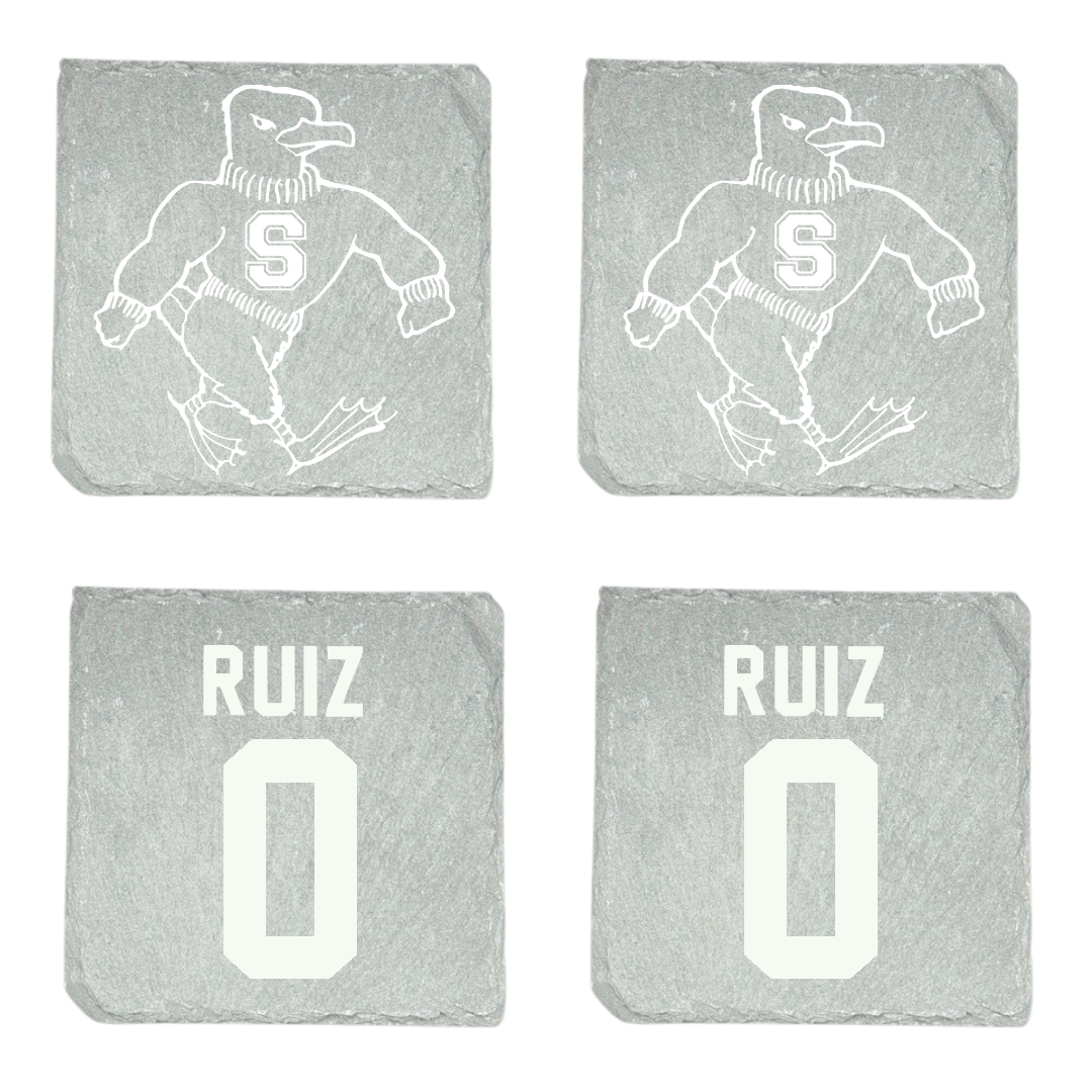 Salisbury University Baseball Stone Coaster (4 Pack)  - #0 Ethan Ruiz