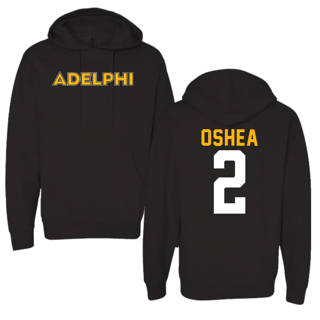 Adelphi University Lacrosse Black Hoodie - #2 Nick OShea
