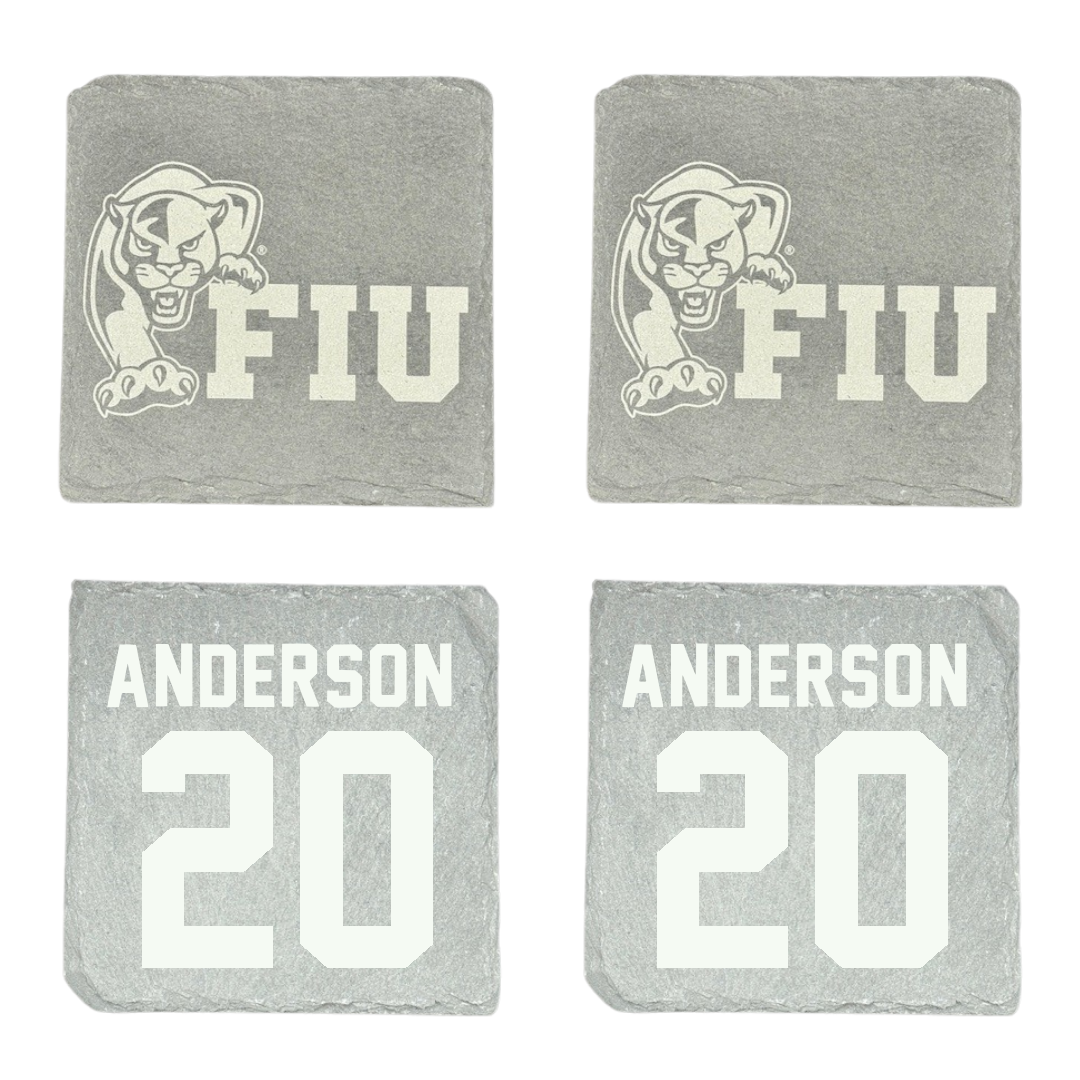 Florida International University Football Stone Coaster (4 Pack)  - #20 JT Anderson