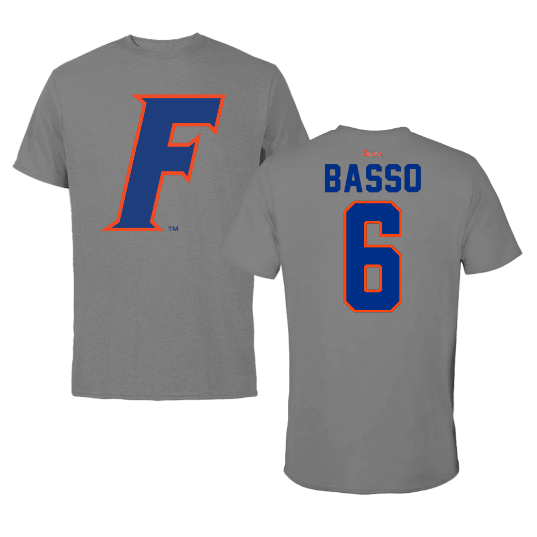 University of Florida Lacrosse Dark Gray Performance Tee - #6 Jordan Basso