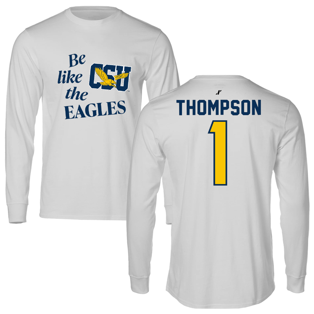 Coppin State University Baseball Light Gray Be Like Us Long Sleeve - #1 Bryce Thompson