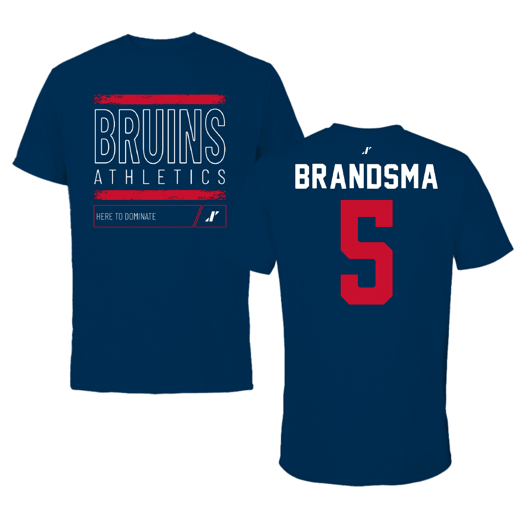 Belmont University Volleyball Navy Dominate Performance Tee - #5 Teagan Brandsma