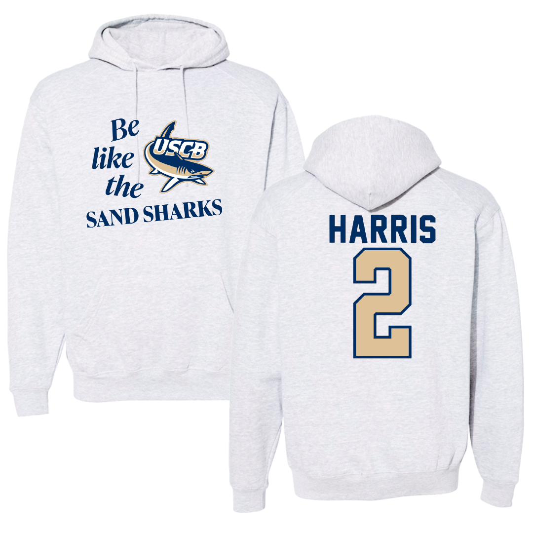 University of South Carolina Beaufort Soccer Light Gray Be Like Us Hoodie - #2 Kennedy Harris