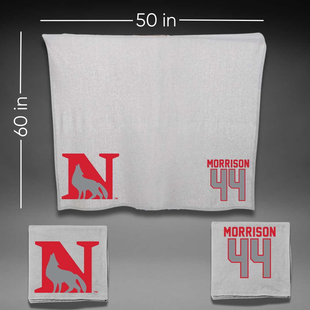 Newberry College Baseball Gray Blanket - #44 Blake Morrison