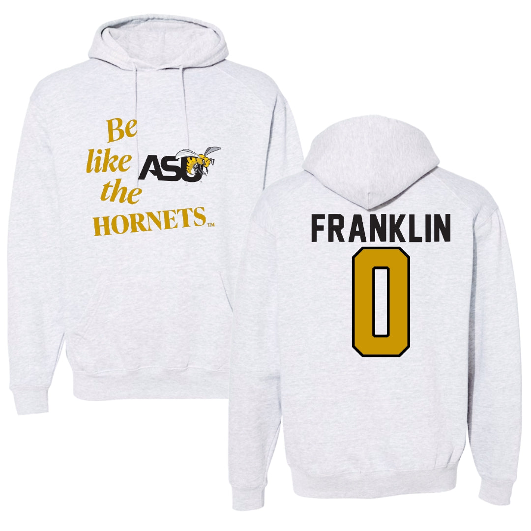 Alabama State University Basketball Light Gray Be Like Us Hoodie - #0 Amari Franklin