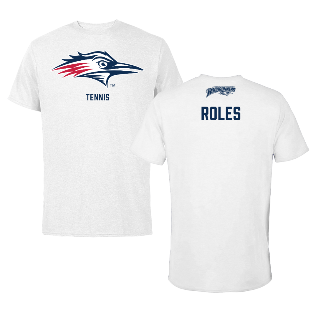 Metropolitan State University of Denver Tennis White Performance Tee - Kambra Roles