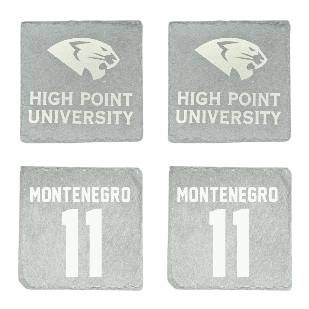 High Point University Baseball Stone Coaster (4 Pack)  - #11 Adrian Montenegro