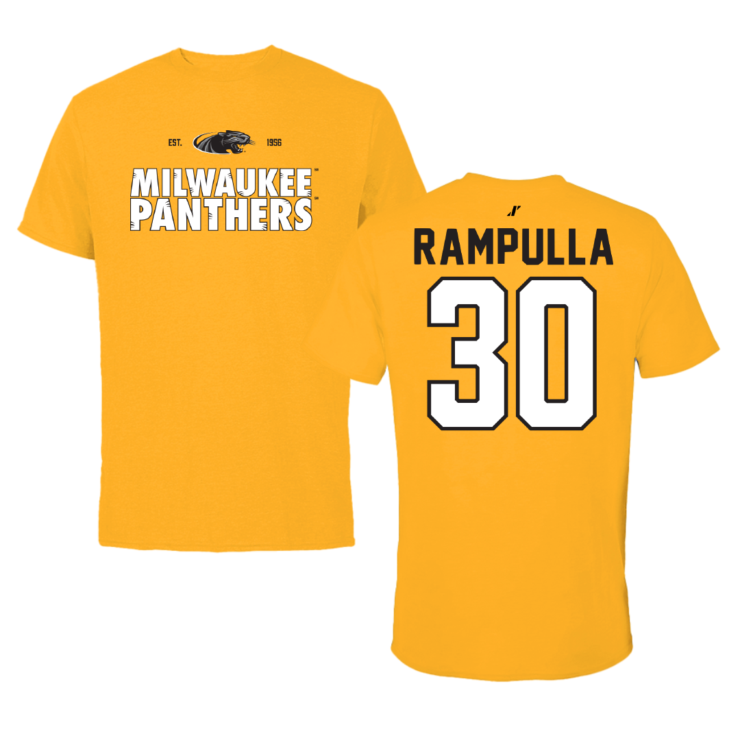 University of Wisconsin-Milwaukee Basketball Gold General Performance Tee - #30 Sophia Rampulla
