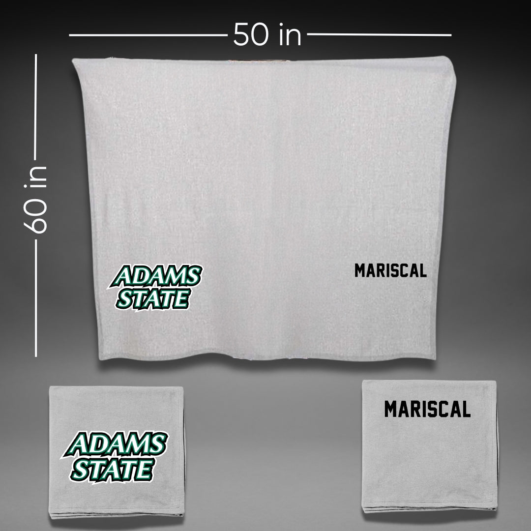 Adams State University Baseball Gray Blanket - Luke Mariscal