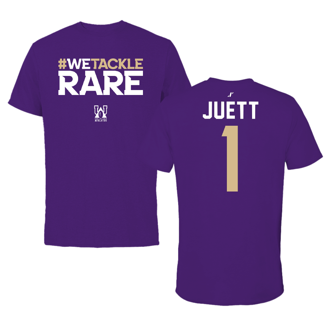 Western Carolina University Softball Purple Uplifting Athletes Performance Tee - #1 Tessa Juett