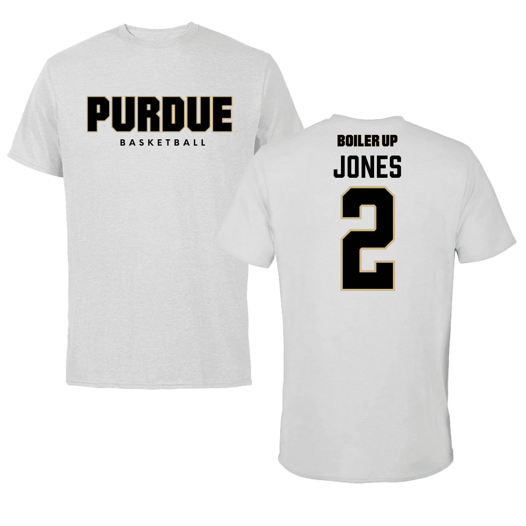 Purdue University Basketball Solid Athletic Gray Tee - #2 Rashunda Jones