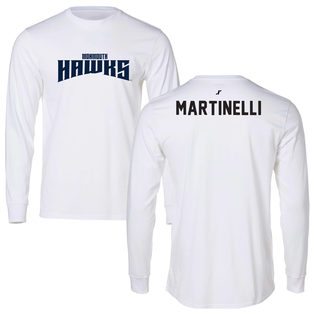 Monmouth University TF and XC White Classic Performance Long Sleeve - Jaclyn Martinelli