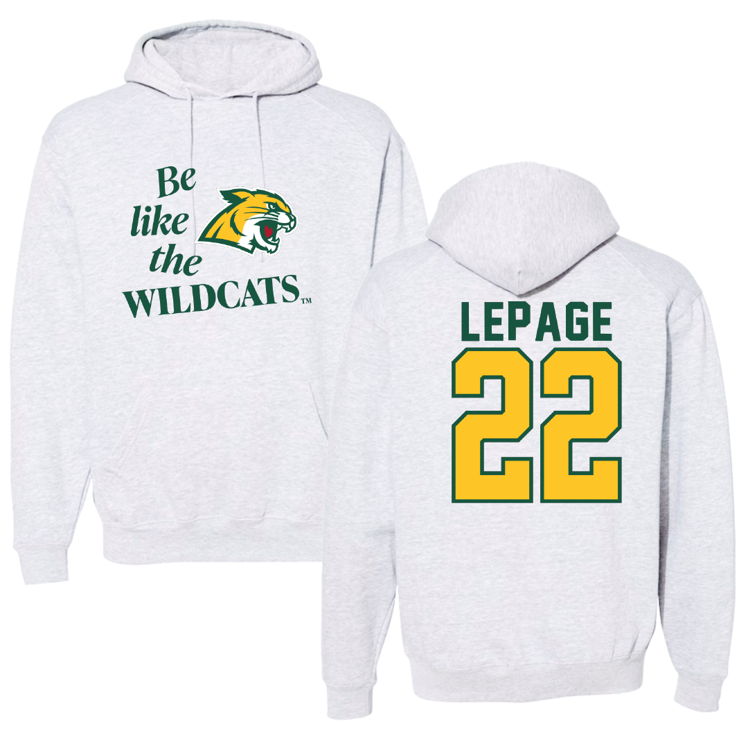 Northern Michigan University Basketball Light Gray Be Like Us Hoodie - #22 Cooper LePage