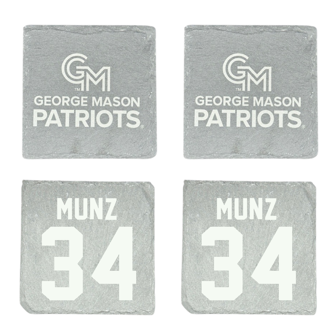 George Mason University Lacrosse Stone Coaster (4 Pack)  - #34 Isabella Munz