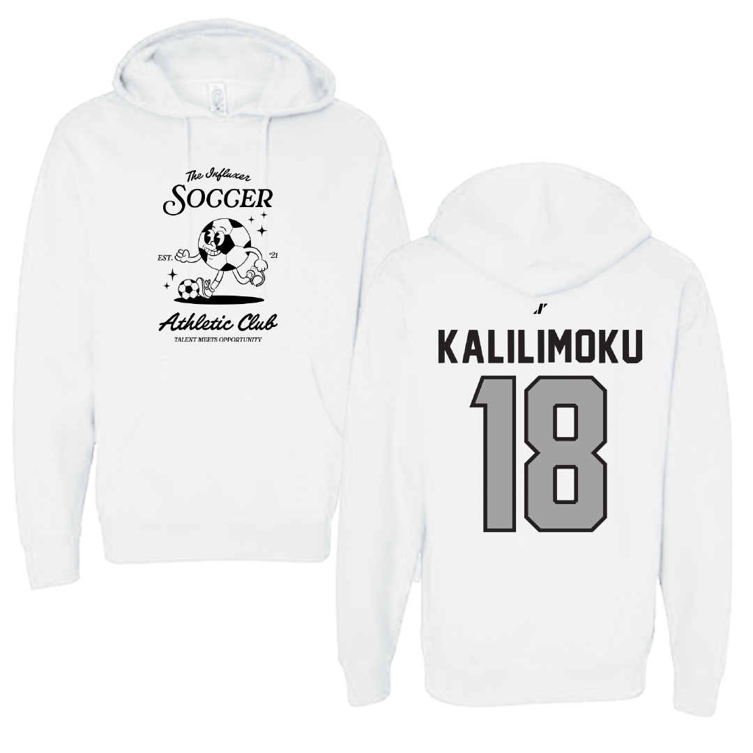 Soccer White Influxer Athletic Club Hoodie - #18 Zoey Kalilimoku