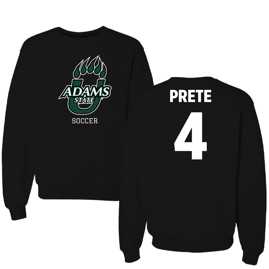 Adams State University Soccer Black State Crewneck - #4 Brianna Prete