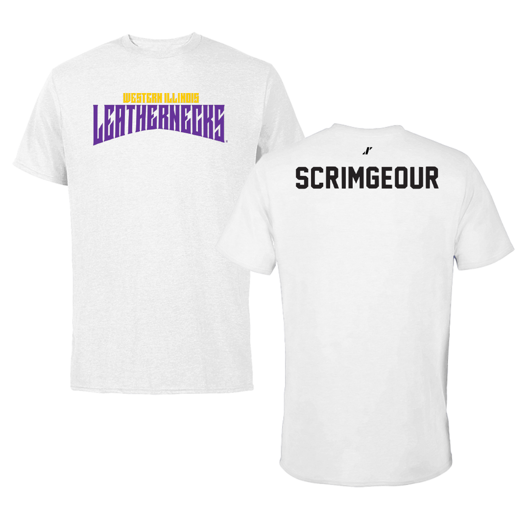 Western Illinois University Golf White Classic Performance Tee - Mia Scrimgeour
