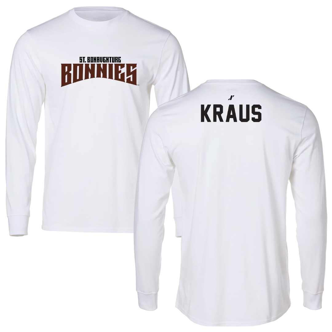 St. Bonaventure University Swimming & Diving White Classic Long Sleeve - Ellie Kraus