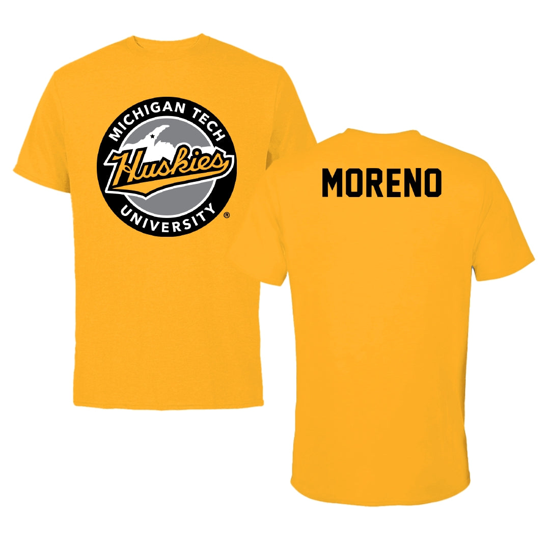 Michigan Technological University Esports Gold Performance Tee - Raymond Moreno