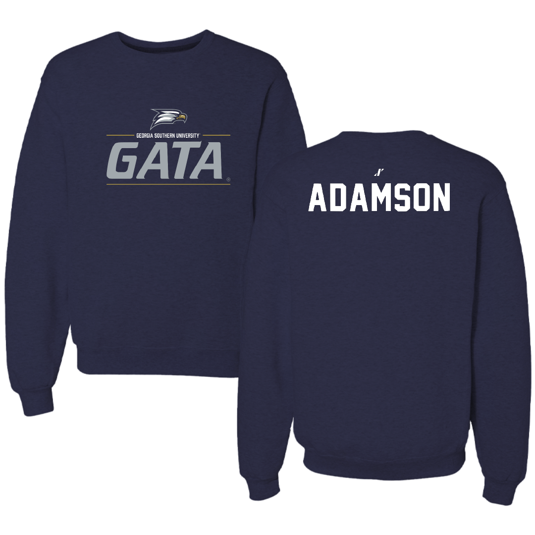 Georgia Southern University Golf Navy General Crewneck - Pierce Adamson